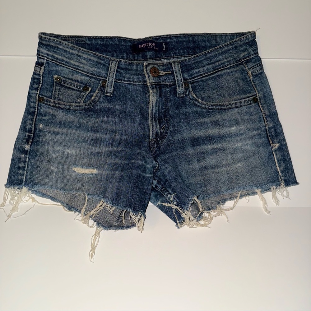 Levi's Blue Vintage Jean Shorts Mid-Thigh
